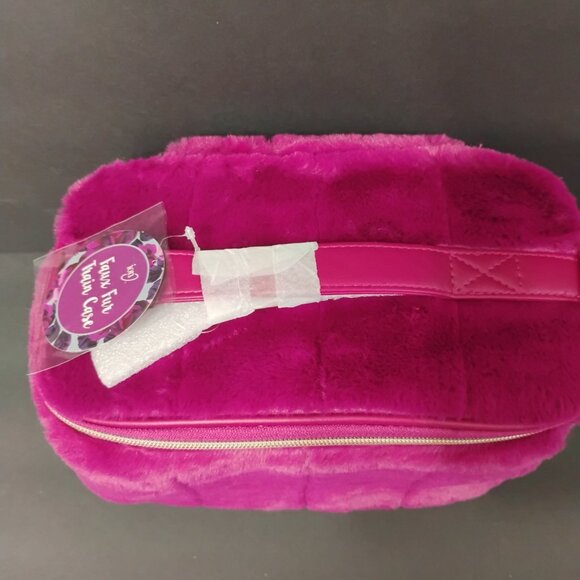 ION Faux Fur Train Case – Dark Magenta – New with Tags - Picture 5 of 14